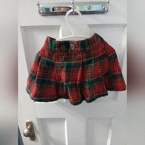 2/$14 2T Skirt Girls Plaid Tartan Pattern Clothing Toddler Decor Buttons